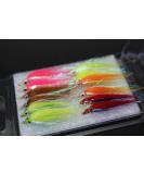 Tigofly 12-Piece Salmon & Trout Fly Fishing Set - Shiny Polar Roasts in 6 Colors Size #8 - Buy Online on GoSupps.com