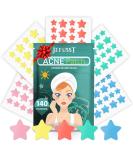140 Dots Star Pimple Patches - 5 Colors Hydrocolloid Acne Patches for Face | Cute Healing Zit Stickers - Buy Online on GoSupps.com