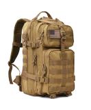 REEBOW GEAR Military Tactical Backpack 3 Day Assault Pack Army Molle Bag Backpacks Rucksack 35L Tan - Buy Online on GoSupps.com