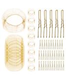 20pcs Hair Nets for Buns Invisible Hair Bun Net 50cm Elastic Hair Bands with Elastic Edge Mesh 40 Pieces U Shaped Pins Ballet Hair Net for Girls Dancers Women(Gold) - Buy Online on GoSupps.com
