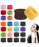 24PCS Extra Soft Towel Scrunchies Stretchy Hair Ties Terry Cloth Cotton Elastic Fuzzy Wide Thick Ponytail Holder Seamless Hair Rubber Band Assorted Color Hair Accessories for Women Girl Kids type1 - Buy Online on GoSupps.com