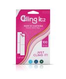 CLING IT2 Double Sided Tape for Clothes - 100 Strips, Hypoallergenic Fabric Tape, Transparent & Medical Grade - Buy Online on GoSupps.com