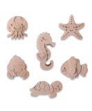 Coffelli furniture buttons children's room (marine animals 6 packs) wood animal knobs for chest of drawers or as a kindergartenobe made of beech wood 6 pack sea animals birch wood - Buy Online on GoSupps.com