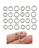 300pcs Stainless Steel Jump Rings for Jewelry Making - Mix Sizes 8mm, 9mm, 10mm - Strong Connectors for Necklaces, Bracelets, Earrings, Keychains - DIY Craft Supplies (M536) - Buy Online on GoSupps.com