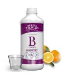 Buried Treasure B Complete High Potency All B Vitamins Liquid Supplement for Stress Energy and Healthy Immune Support Vegan Non-GMO 16 oz w/ Dose Cup - Buy Online on GoSupps.com
