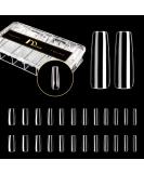 Michelle 504pcs Long Square False Nails Tips - Pre-shaped Gel Nail Tips for Acrylic Extensions - DIY Nail Salon at Home - Buy Online on GoSupps.com