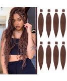 Leeven 20 Inch Pre Stretched Braiding Hair 8 Packs Ombre Medium Auburn EZ Braids Hair Extensions for Goddess Box Braids Pre Stretched Yaki Braiding Hair /T30# 20 Inch (Pack of 8) 30# - Buy Online on GoSupps.com