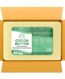 Bulk Organic Cocoa Butter 10 lb - 100% Natural Unrefined Pure | Moisturize Skin Reduce Stretch Marks Ideal for Cooking & DIY - Buy Online on GoSupps.com