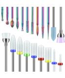 21Pcs Nail Drill Bits Set, Rolokit 3/32 Inch Nail Bits for Nail Drill E-File, Professional Ceramic Carbide Diamond Drill Bit Set Nails for Acrylic Gel Nails, Home Salon - Buy Online on GoSupps.com