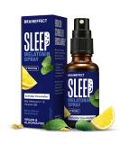Braineffect Sleep Spray Strong - Original Melatonin Spray | 240 Days Supply | Sugar-Free Mint & Lavender Blend | Natural Sleep Aid with Ashwagandha - Buy Online on GoSupps.com