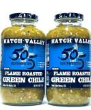 Hatch Valley 505 Southwestern Medium Flame Roasted Green Chile - 2 Jars (40oz/1.13kg) - Buy Online on GoSupps.com
