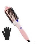 K&K Heated Curling Ceramic Tourmaline Ionic Curling Iron Volumizing Brush Quick Heating Makes Hair Silky Smooth Dual Voltage Travel-Friendly Straightening Round Design (1.77 inch) - Buy Online on GoSupps.com