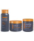 Cantu Men's 3-in-1 Shampoo Conditioner Bodywash, Leave in Conditioner, and Cream Pomade Bundle - Buy Online on GoSupps.com