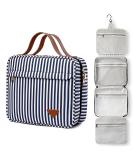 Hanging Hook Travel Toiletry Bag - Waterproof Cosmetic Bag for Women&Men with 4 Compartments - Navy Blue Makeup Bag for Storage & Daily Use - Buy Online on GoSupps.com