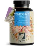 Omega-3 Vegan Capsules | 2000mg Algae Oil - High Dose 90 Count | 600mg DHA & 300mg EPA | Sustainable Fish Oil Alternative | Certified Lab Tested - Buy Online on GoSupps.com