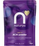 Naturya Organic A a Powder - Wild-Harvested from Amazonian A a Palms Rich in Manganese & Vitamin A High in Fibre Antioxidant Superfood Gluten-Free Vegan - 125g Pouch - Buy Online on GoSupps.com