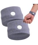 Acupressure Bracelet Set - 2 Pairs Anti-Nausea Wristbands for Seasickness Pregnancy & Exhaustion Relief - Buy Online on GoSupps.com
