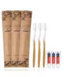 Bulk Disposable Toothbrushes with Toothpaste - 20 Individually Wrapped Travel Kits for Hotels Airbnb Weddings & Charities - Buy Online on GoSupps.com