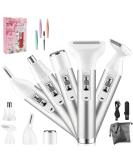 5-in-1 Lady Shaver Electric Razor for Women - Fresion Cordless Electric Face shavers Ladies Razors Eyebrow Trimmer Painless and Portable Bikini Trimmer Wet & Dry Hair Removal for Legs/Underarm - Buy Online on GoSupps.com