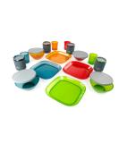 GSI Outdoors Infinity 4 Person Deluxe Table Set - Multicolor, Durable & Break Resistant Plates, Bowls, Mugs & Cups - Buy Online on GoSupps.com