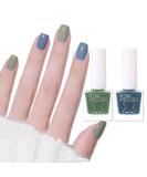 TBeautfave Blue & Green Nail Varnish Nail Polish Quick Dry Long Lasting Nail Polish Nail Polishes Breathable Nail Polish No Need Cure Nail Polish Nail Varnish at Home Manicure Blue Gray + Mustard Green - Buy Online on GoSupps.com