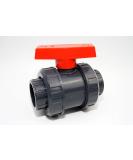 Professional 63mm PVC-U Ball Valve with 2 Adhesive Sockets | 10 Bar DIN 8063 - International Shipping Available - Buy Online on GoSupps.com