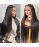 24 inch DULOVE Straight HD Transparent Lace Front Wig Human Hair 13x4 Pre Plucked for Black Women - 180 Density, Natural Color, Glueless with Baby Hair - Buy Online on GoSupps.com