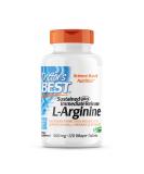 Doctorâ€™s Best L-Arginine 500 mg - Sustained & Immediate Release, 120 Bilayer Tablets - Buy Online on GoSupps.com