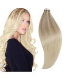 RUNTURE Blonde Balayage Human Hair Tape in Extensions 16 Inch 50g #18/22/60 - Buy Online on GoSupps.com