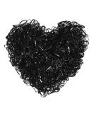 1000PC Elastic Hair Ties - Durable Mini Rubber Bands for Kids & Dreadlocks - Ideal for Weddings & Everyday Hairstyles - Black - Buy Online on GoSupps.com