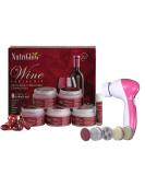 Shop Wine Facial Kit for Glowing Skin | 6-Piece Skincare Set with Massager - International Shipping Available - Buy Online on GoSupps.com
