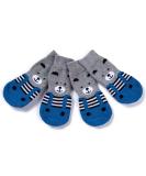 PET Heroic Indoor Anti-Slip Socks for Dogs & Cats - 6 Sizes S to 3XL - Paw Protection & Traction with Silicone Gel - Blue Bear M - Buy Online on GoSupps.com