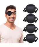 Fezog 4PCS Adjustable Eye Patches for Adults & Kids | Amblyopia Lazy Eye Treatment | Right & Left Eye Black Patches - Buy Online on GoSupps.com
