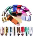 14 Sheets Gold Nail Foil Transfer Stickers - Holographic Metallic Effect for Women & Girls Nail Art Decoration - Buy Online on GoSupps.com
