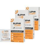 80 Blephaclean Daily Eyelid Wipes - Gentle Cleansing for Blepharitis and Dry Sensitive Skin | Preservative-Free Formula and Soothing Effective Dry Eye Relief | 20 Sterile Wipes x 4 packs - Buy Online on GoSupps.com