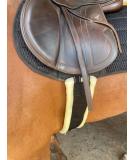 Preto Synthetic Jumping Saddle Girth - Elasticated Ends, Soft Faux Fur Lining, Tear Resistant Nylon Webbing - Anti-Chafing Padded Design for Equestrian Cob, Full, Pony (50/125cm) - Buy Online on GoSupps.com