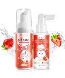 Foam Kids Toothpaste Children Toothpaste Helper Anticavity Mouth Foam Toothpaste Kids with Fluoride Free for Cavity Repair and Fresh Breath Xylitol Strawberry Flavor Flavor for 0-12ages -40ml/1.35oz No - Buy Online on GoSupps.com