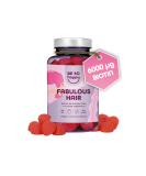 Buy Hair Gummy Bears with Biotin 6000mcg Vegan Hair Vitamins with Selenium Zinc & Essential Nutrients for Fabulous Hair 60 Strawberry Gummies - Buy Online on GoSupps.com