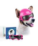 Shop Namsan Anti-UV Dog Glasses & Helmet - Windproof Eye Protection for Small/Medium Dogs | Cool Pink Motorcycle Pet Gear - Buy Online on GoSupps.com