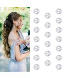 YISSION 20Pcs Mini Pearl Hair Clips for Girls Women - Cute Small Hair Pins for Wedding, Bridal Hair Accessories in White - Buy Online on GoSupps.com