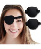 AMZVIO 2pcs 3D Eye Patches for Adults & Kids - Soft Medical Eyepatch for Amblyopia & Lazy Eye Right & Left Eye Black - Buy Online on GoSupps.com