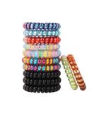 Spiral Hair Ties 12PCS - Colorful Traceless Elastic Coils for Women & Girls - Buy Online on GoSupps.com