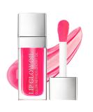 AOOWU Plumping Lip Oil Tinted Moisturizing Lip Oil Long Lasting Nourishing Lip Hydrating Lip Gloss Tint Lipstick for Women Glitter Shine Liquid Lipstick Lip Glaze Makeup Cosmetic 015 - Cherry red - Buy Online on GoSupps.com