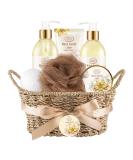 Vanilla Sugar Spa Gift Set for Women - Shower Gel, Bubble Bath, Body Lotion, Bath Bomb, and Bath Salt in Gift Box - Buy Online on GoSupps.com