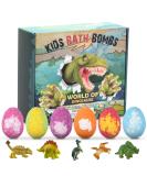 Volumoon Dinosaur Bombs Gift Set 6 Surprise Bath Balls for Kids | Fun Bubble Bath Toys for Girls | Ideal Birthday & Christmas Gifts - Buy Online on GoSupps.com