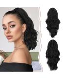 Shop Sofeiyan Ponytail Extension - Long Wavy Curly Claw Clip Hair Extension Heat-Resistant for Women in Black - Buy Online on GoSupps.com