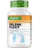 Joint flexit - 180 capsules - premium: high -dose with glucosamine + msm + frankincense extract (85% Boswelliasic acid) + chondroitin + curcuma extract + quercetin + l -methionine + bromelain + vitamin C - Buy Online on GoSupps.com