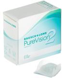 Bausch + Lomb PureVision 2 monthly lenses very thin spherical contact lenses soft 6 pieces / BC 8.6 mm / DIA 14 / 0 25 diopters - Buy Online on GoSupps.com