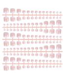 140 Piece Toenail Tips Set - French Full Cover Artificial Nails | DIY Manicure Decoration for Women & Girls - 14 Sizes Available - Buy Online on GoSupps.com