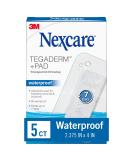 Nexcare Tegaderm + Pad Transparent Dressing - 5 Pack Waterproof & Breathable 7-Day Hold for Safe Bathing | International Shipping Available - Buy Online on GoSupps.com